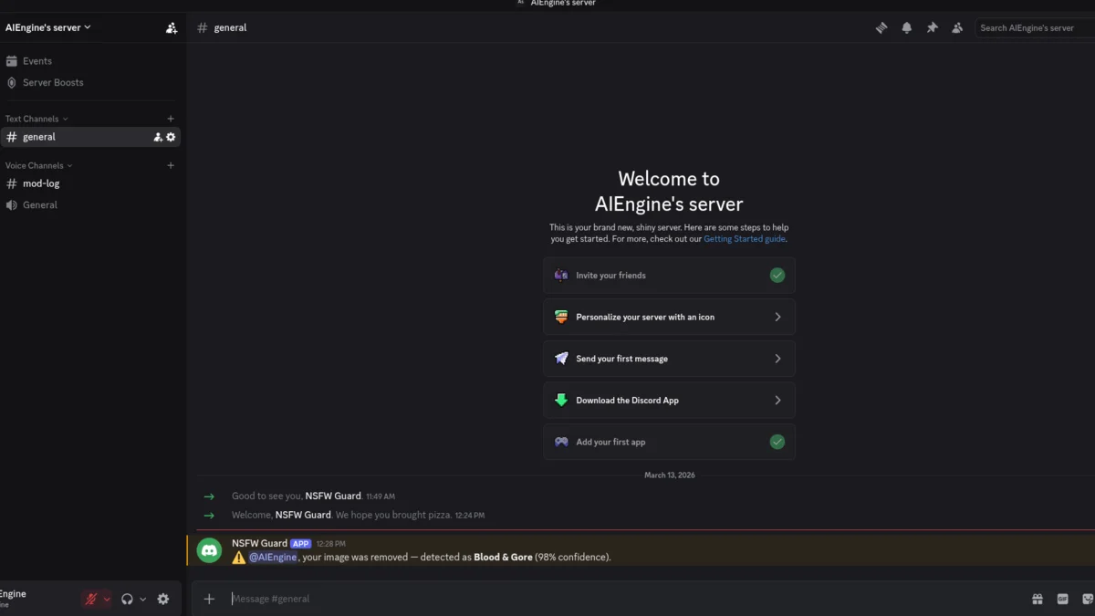 Build a Discord NSFW Moderation Bot with Python | AI Engine
